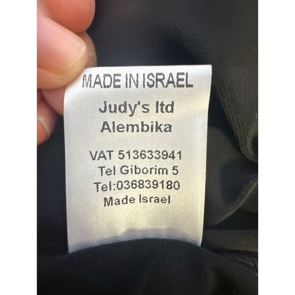 Alembika Black & Tan Floral Print Short Sleeve Maxi Dress Size 14 - Picture 9 of 9